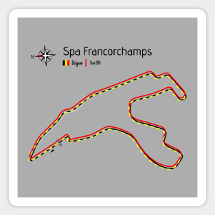 Racetrack - Spa Francorchamps Belgium Magnet